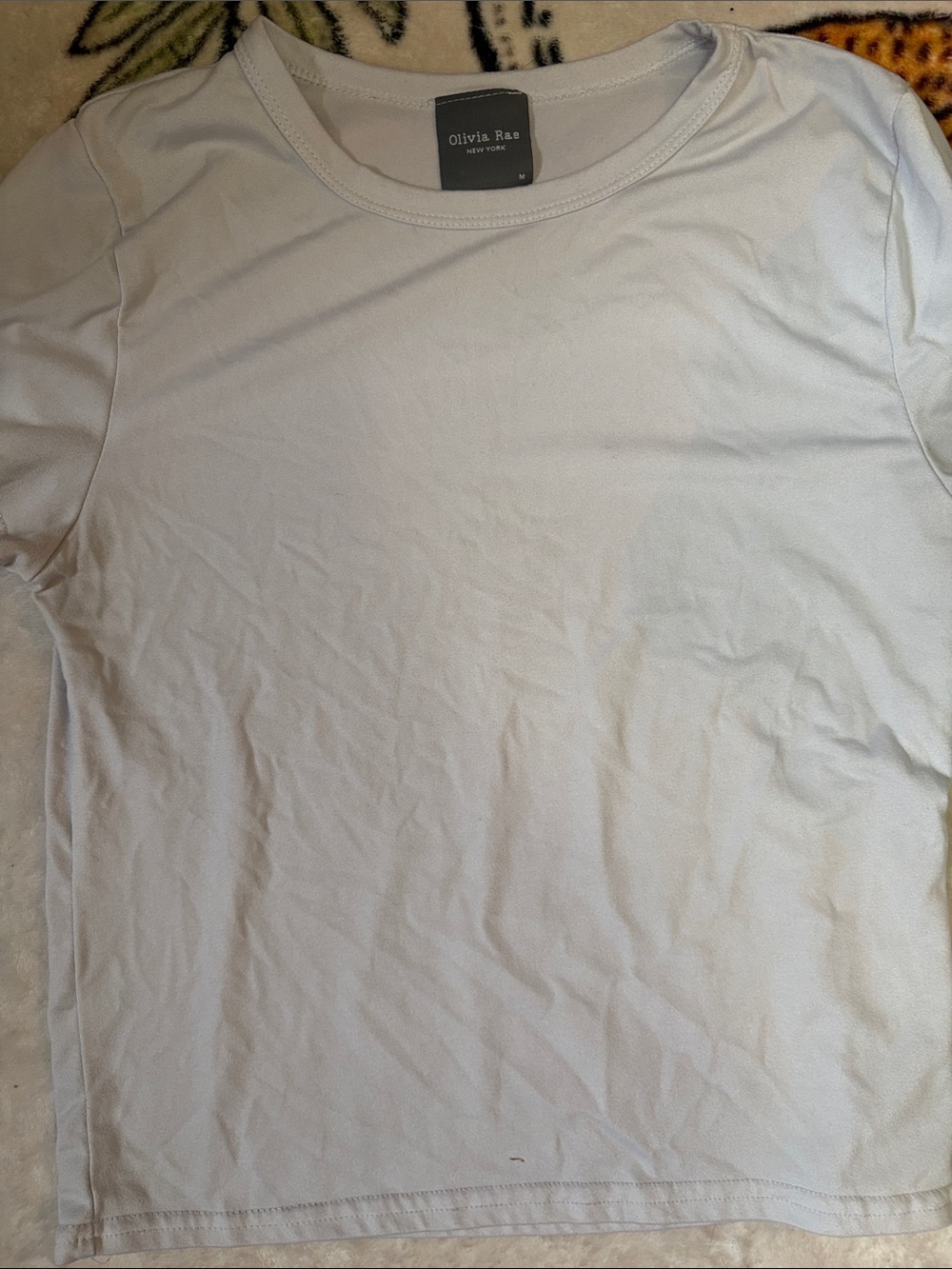 Olivia Rae Women's Short Sleeve Crew Tee - White